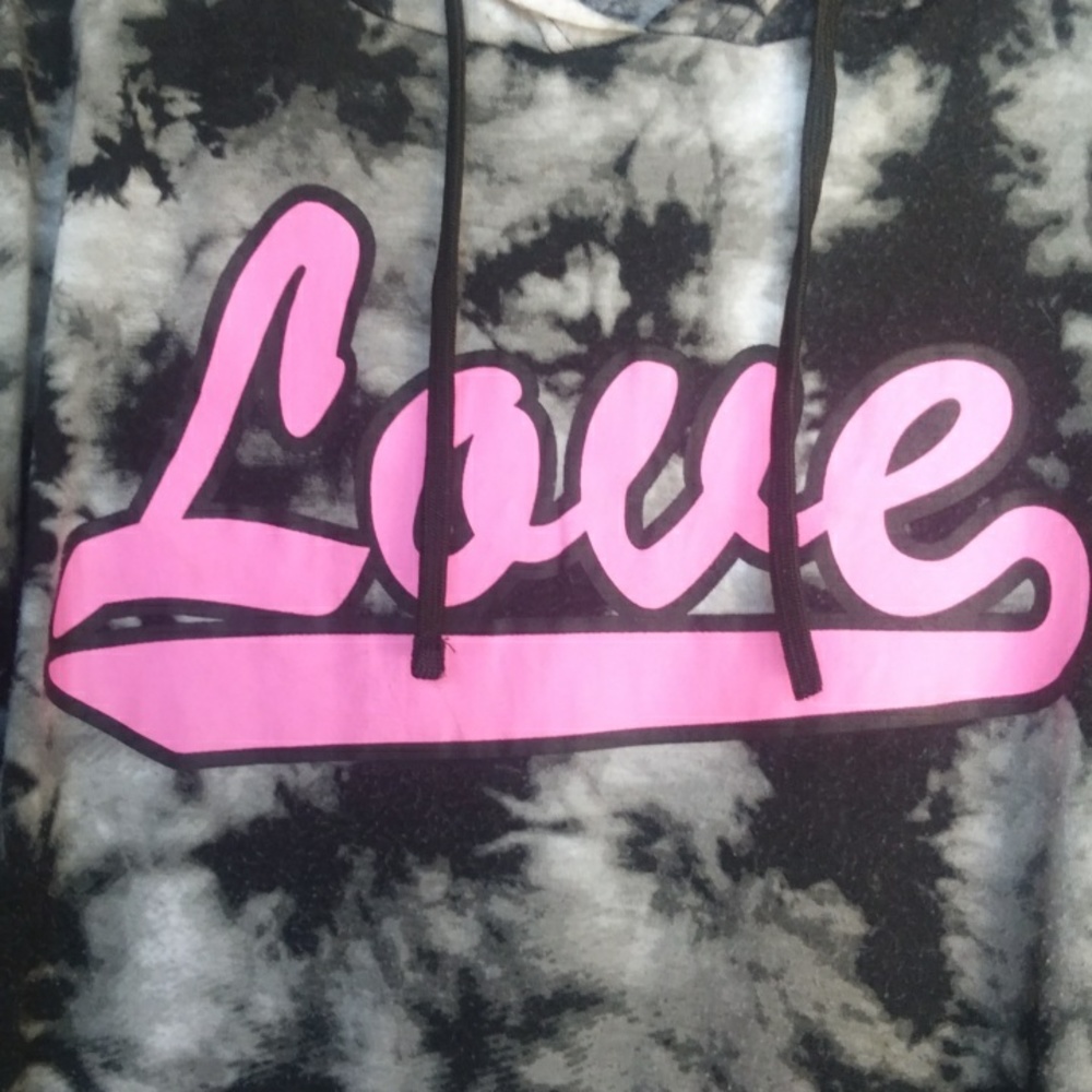 Long sleeve thin throw over hoodie shirt, Tye Dyed